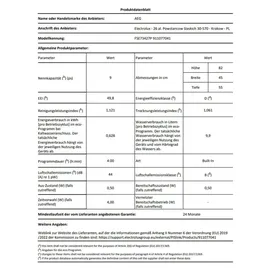 AEG Serie 7000 FSE73427P Einbau-Geschirrspüler (vollintegrierbar, 450 mm breit)