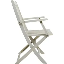 Estexo Klappstuhl 54 x 54 x 90 cm weiß 2 St.