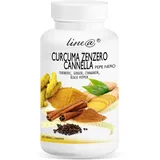 Kurkuma, Ingwer, Zimt und schwarzer Pfeffer Line@ | Zur Reaktivierung von Stoffwechsel und Verdauung | Gewürze mit magischer Wirkung (60 Tabletten)