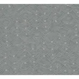 Profhome 387421-GU Ethno Tapete Grafisch Matt Blau Beige Grau 0,53 m x 10,05 m 5,33 m2