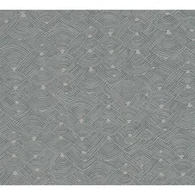 Profhome 387421-GU Ethno Tapete Grafisch Matt Blau Beige Grau 0,53 m x 10,05 m 5,33 m2