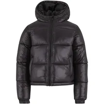 URBAN CLASSICS Boys Shiny Puffer Jacket Schwarz 146-152