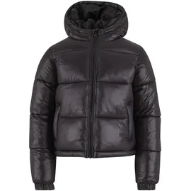 URBAN CLASSICS Boys Shiny Puffer Jacket Schwarz 146-152