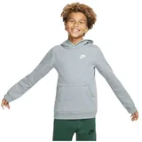 Nike Jungen Sportswear Club Hoody, Grau CARBON Heather/White), S 128-137 cm