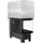 Kratki NBU 500/700 Kamineinsatz Stahl Schwarz/Abdeckplatte Glas