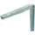 GAH Alberts Konsole 200 x 250 mm Stahl roh