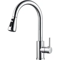 RWEUOQ Küchenarmatur Wasserhahn Küche,Küchenarmatur mit Herausziehbarer,Armatur Küche 360° (Einhebel Armatur Küche Edelstahl, 1-St., Mischbatterie Spültischarmatur mit Brause 3 Modus) Hochdruck Küchenarmatur, Brause Ausziehbar Armatur silberfarben