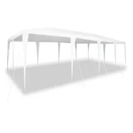 vidaXL Partyzelt Weiß 8x4 m PE