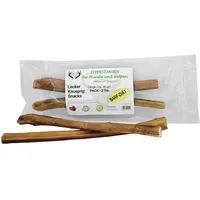 ARTISAN GIFT CO Ochsenziemer für Hunde - 100% Trockenfleisch Hundeleckerlis, geeignet für die Barf-Diät - Ochsenziemer Hunde - Länge 30 cm. - Packung 2 STK