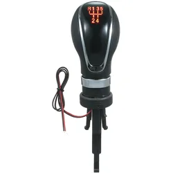 LED-Auto-Schaltknauf, manueller 6-Gang-Kopfgriff, Ersatz für Vauxhall, Opel, Buick 5 speed schwarz