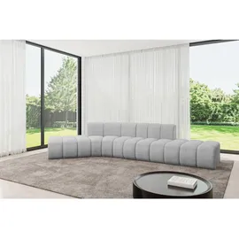 altdecor Ecksofa modulares Sofa Solven-L1 - 380x174x70 cm Hellgrau