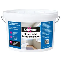 SchimmelX Schutzfarbe Wand und Decke 2,5 L