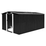 vidaXL Geräteschuppen 3,78 x 2,45 m anthrazit