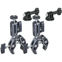 SmallRig 5529 Krabbenförmige Klemme mit Kugelkopf-Magic-Arm, Video Zubehör, Schwarz