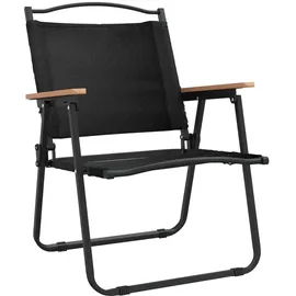 vidaXL Campingstuhl 2er Set Schwarz