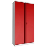 Phoenix Stahlschrank SCL1891GRK grau, rot 91,5 x 37,0 x 183,0 cm, zerlegt