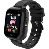 Ruopoem Smartwatch Kinder mit SIM Karte, Kinderuhr Telefon mit Anruffunktion SMS 25 Spiele SOS Kamera Musik Wecker Schrittzähler HD Touchscreen, Kinder Smartwatch Geschenke für Mädchen Jungen