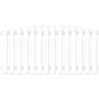 Tetzner & Jentzsch Vorgartenzaun Lightline Hochbogen 180 x 80/90 cm weiß