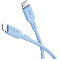 Goobay USB-CTM-Silikonkabel, 1,5 m, blau