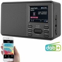 VR-Radio Mobiles Digitalradio mit DAB+ und UKW, LCD-Farbdisplay, Wecker, 8 Watt