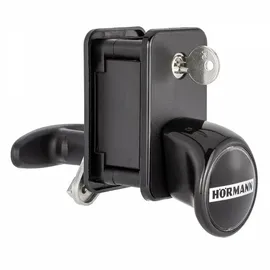 Hörmann Torgriffgarnitur komplett als Set mit Schloss PZ, TS42,5, schwarz für Sektionaltor