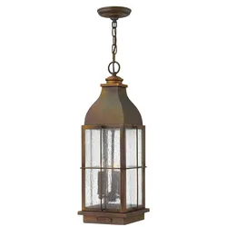 Bingham Outdoor Pendelleuchte Sienna 3-flammig Messing massiv