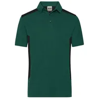 James & Nicholson Herren Workwear Poloshirt Strong in grün/schwarz