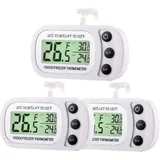 Digitales Thermometer 3 Für Kühlschrank/gefrierschrank – Großes, Wasserdichtes Lcd-display Mit Max/min-funktion