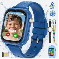 Vashoy 2026 Kinderuhr T53Neue Smartwatch Kinder mit GPS, Kameras, Smartwatch (5 cm/1.83 Zoll, Android/4G (LTE) 4G Telefonfunktionen Smartwatch, 7-tlg., Verschiedene Gehäusevarianten, Mit App-Download-Funktion, Schulmodus,Geschenke für Kinder im Alter von 5 bis 16 Jahren blau