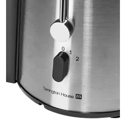 Tarrington House Entsafter JE1600, 31,5 x 21,5 x 39 cm, 700W, 1,8 L,  silber / schwarz
