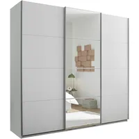 SchlafKONTOR Schwebetürenschrank »Carano Kleiderschrank, Schiebetürenschrank mit Spiegeltür«, weiß