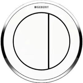 Geberit Typ 10 Fernbetätigung Drückerplatte weiß/hochglanz-verchromt