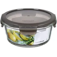 Lock & Lock Frischhaltedose rund grau 15,5 x 7,5 cm 0,65 l