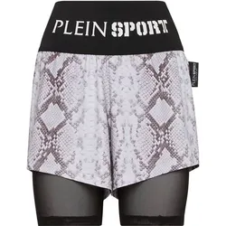 PLEIN SPORT Damen Shorts PYTHON, Grau, XS