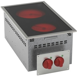 Küchenarbeitsplatte einbau 2 hitzezonen - 350x600x210 mm - 4300 W 230/1V - 12700631 Eurast