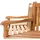 deluke Baumbank 200 x 100 x 90 cm Braun