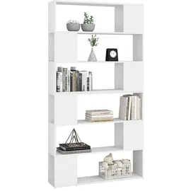 vidaXL Bücherregal Raumteiler 100 x 24 x 188 cm Weiß
