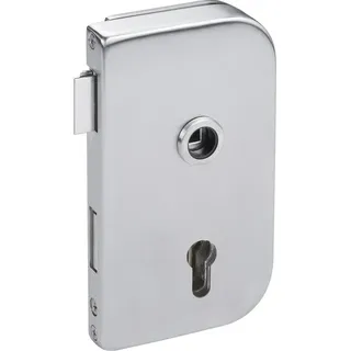 Hermat Hermat, Ganzglastürschloss Roma Edelstahl, DIN-Richtung: DIN