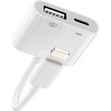 Lightning auf USB Adapter Kabel Iphone OTG Zubehör(2 in 1)schnellladegerät Stecker für Tastaturen USB Stick Kartenlesegerät Kamera Kartenleser Maus Hub 14 13 12 11 Pro Max Mini 8 7 Plus X Xs Se 6 Ipad