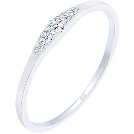 Elli DIAMORE Ring Damen Verlobungsring Diamant (0.09 ct) Bridal 925 Silber