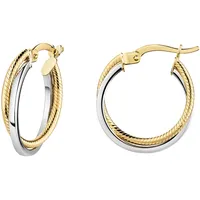 Fascination by Ellen K. Creolen 375 Gelbgold bicolor mehrfarbig one-size