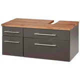 WELLTIME Waschbeckenunterschrank Davos Breite 90 cm grau