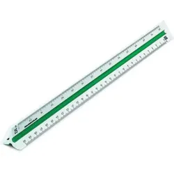 Dreikantmaßstab 1501, 30cm, Teil 2 Reduktion