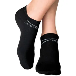 VENICE BEACH Sneakersocken 6 Paar Schwarz/Weiß 31-34