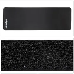 Relaxdays Yogamatte schwarz
