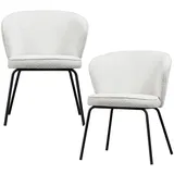 Livetastic Stuhl-Set Admit, Natur, Textil, 60x77x59 cm, stapelbar, Bezug abnehmbar, Esszimmer, Stühle, Esszimmerstühle, Armlehnenstühle