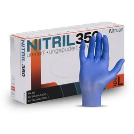 altruan Nitril Handschuhe, Einmalhandschuhe, blau - 100 Stück, Größe L