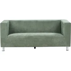 3-Sitzer Sofa Stoff grün FLORO