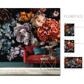 Marburg Fototapete MARBURG "Florence", bunt (schwarz, multi), B:2,65m L:3,4m, Vlies, Tapeten, moderne Tapete für Wohnzimmer Schlafzimmer Küche