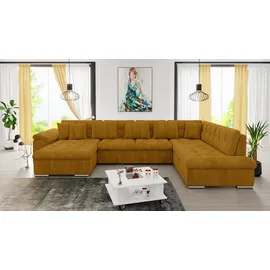 Mirjan24 Ecksofa Niko Bis Cord, Polsterecke mit Bettkasten und Schlaffunktion, Sofa, Polstergarnitur (Farbe: Poso 1, Seite: Links) - Braun